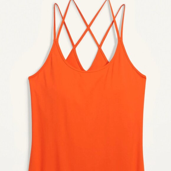 OLD NAVY Women's Orange Active Wear Tank Built In Sports Bra Top XXL - Picture 4 of 9
